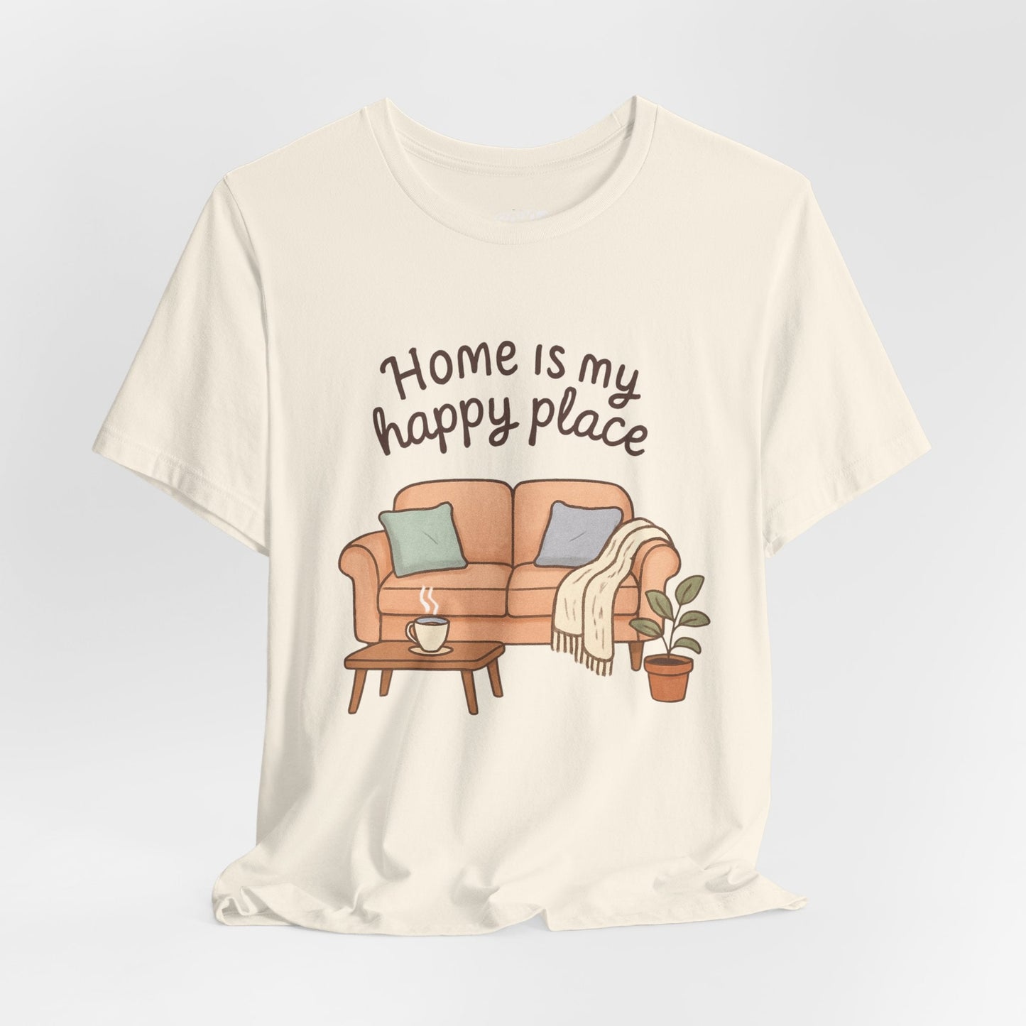 T-Shirt - Home is my Happy Place - Unisex Jersey Short Sleeve Tee Boho Wear