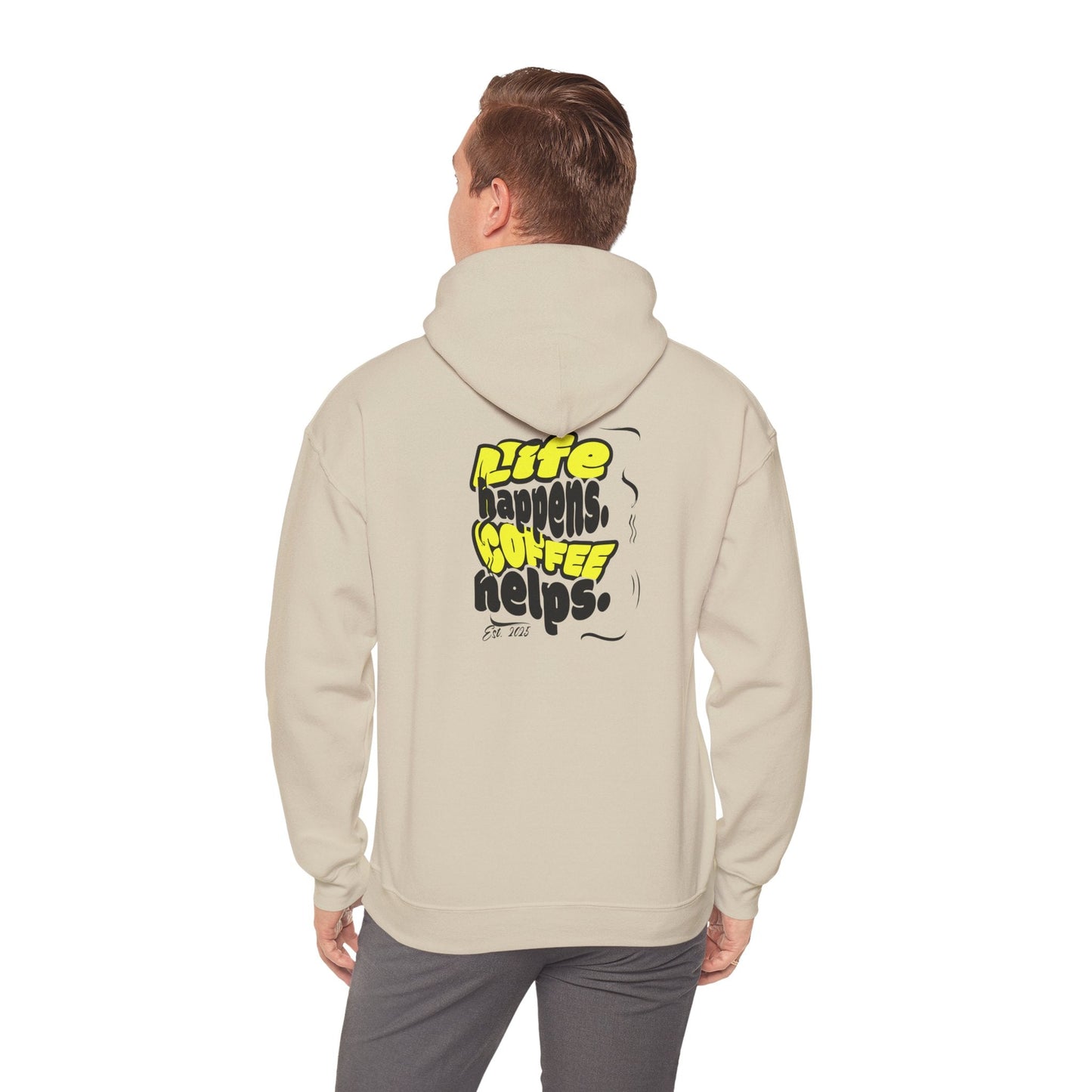 Coffee Helps Hoodie Printify