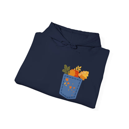 Floral Pocket Hoodie - Cozy Unisex Sweatshirt for Gardening Lovers Boho Wear