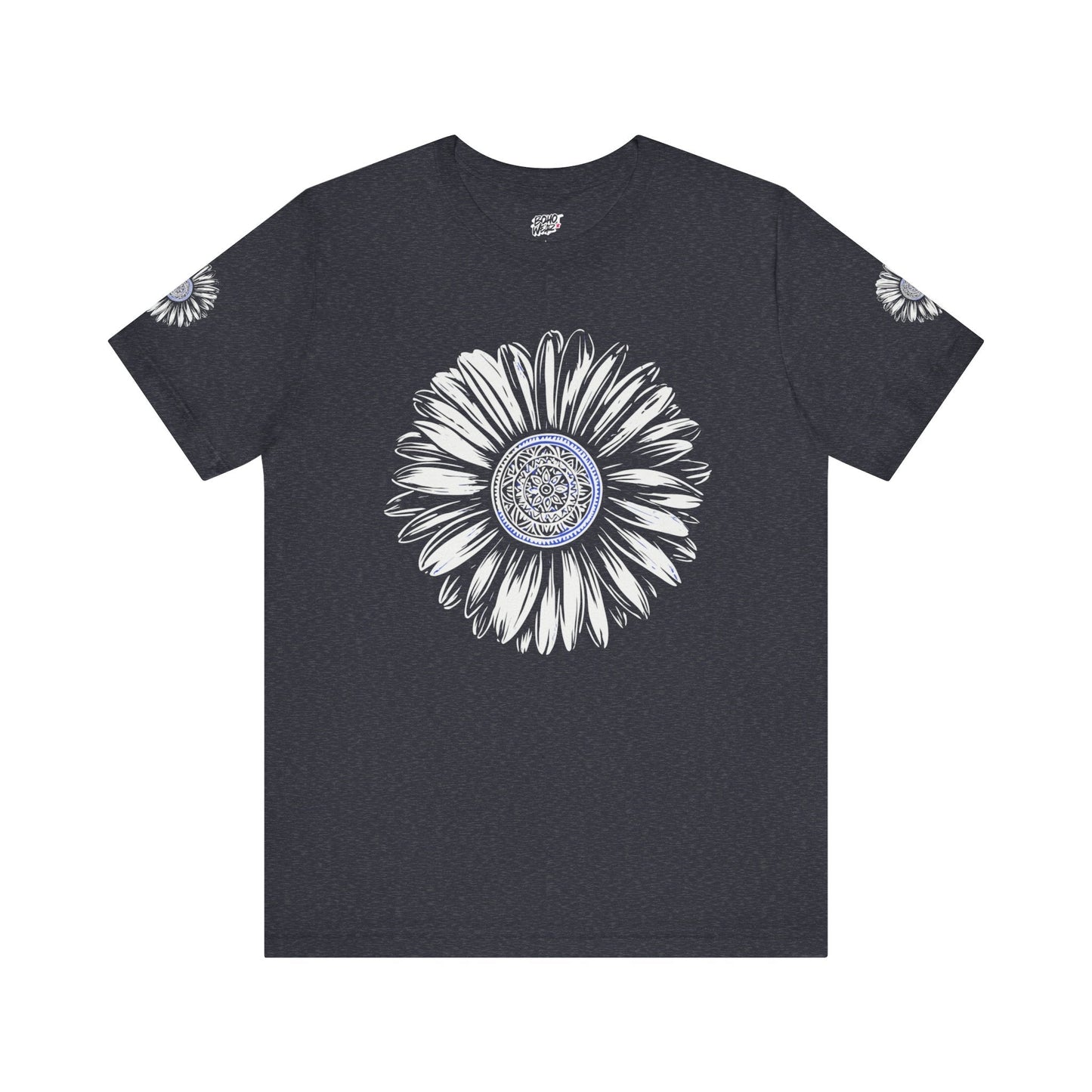 Boho Blue Mandala Tee Printify