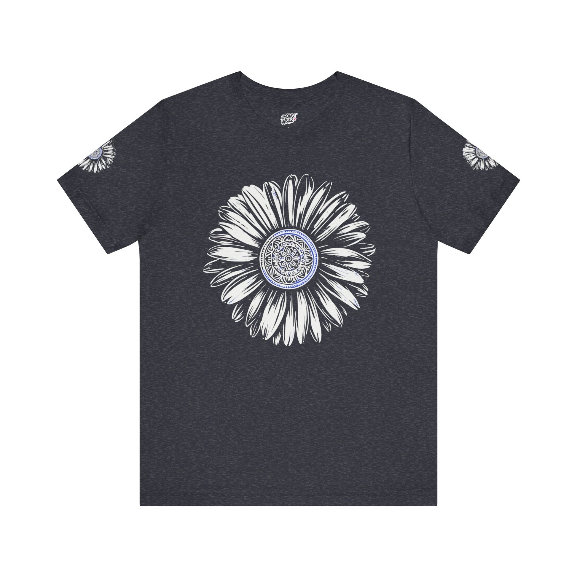 Boho Blue Mandala Tee Printify