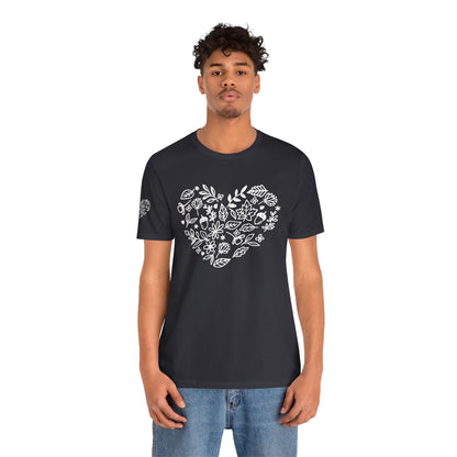 Floral Heart Tee Printify