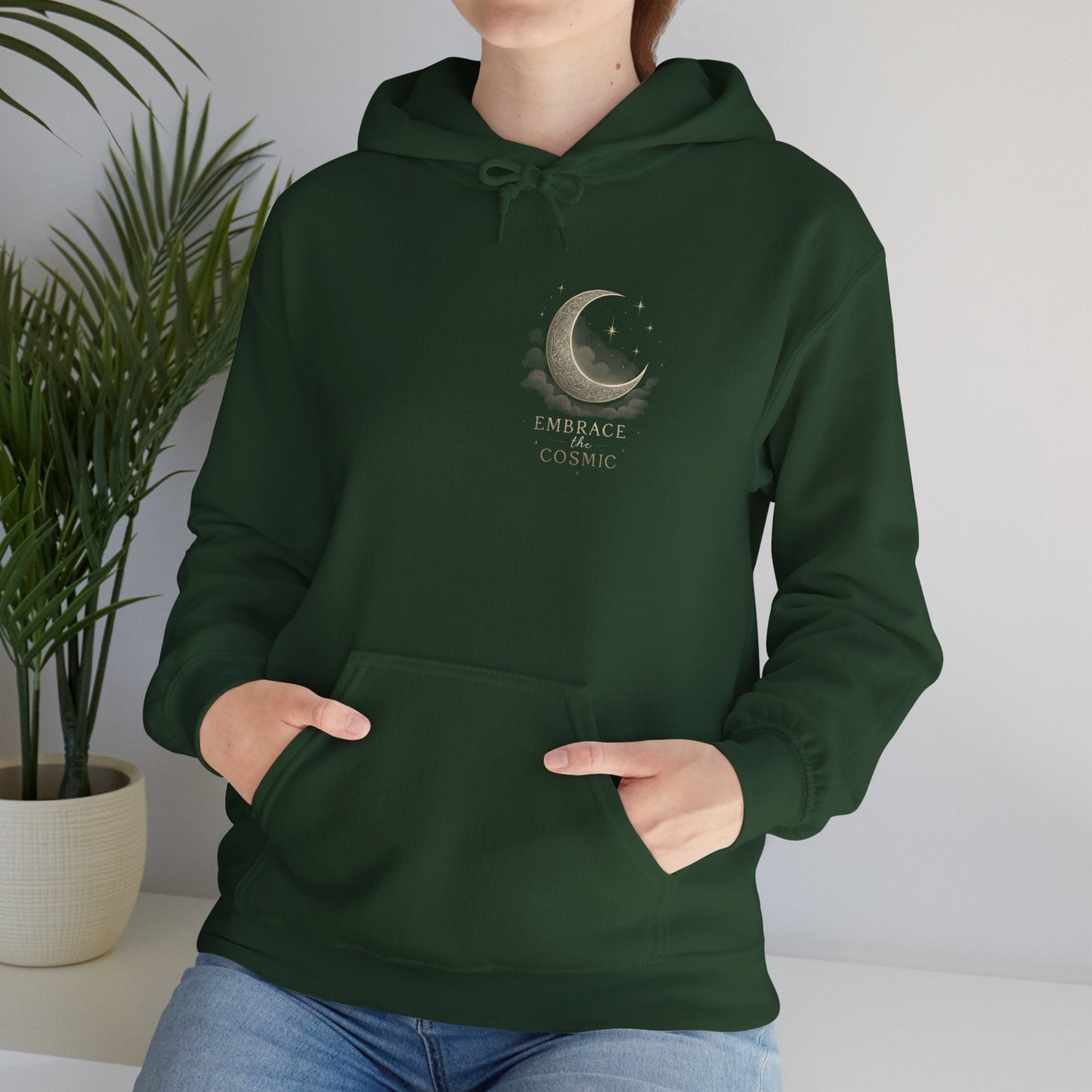 Space Embrace Hoodie Sweatshirt Printify