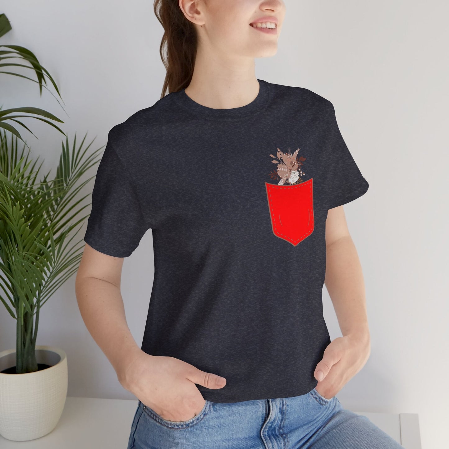 Pocket and Dry Flowers Tee Printify