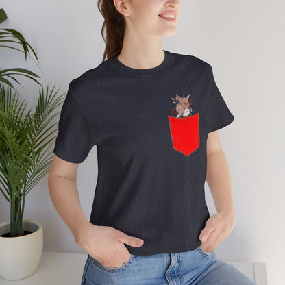 Pocket and Dry Flowers Tee Printify