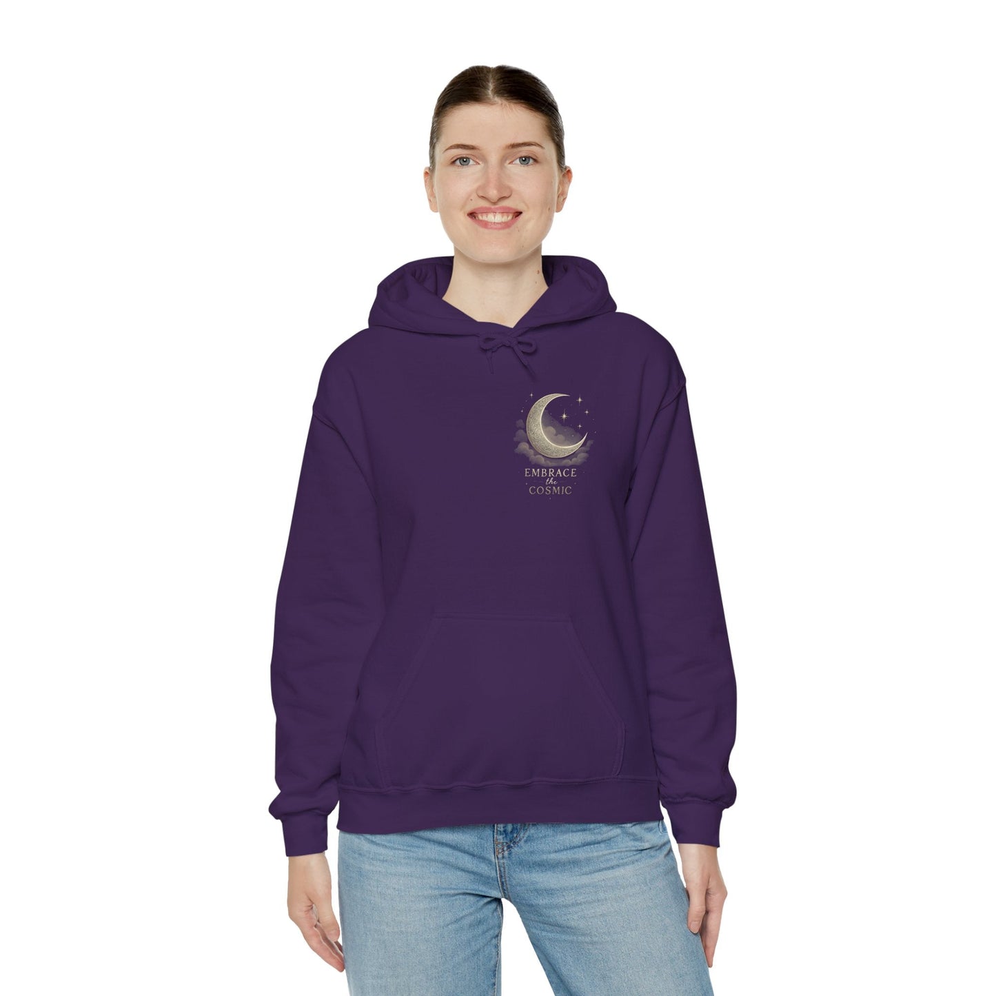 Space Embrace Hoodie Sweatshirt Printify