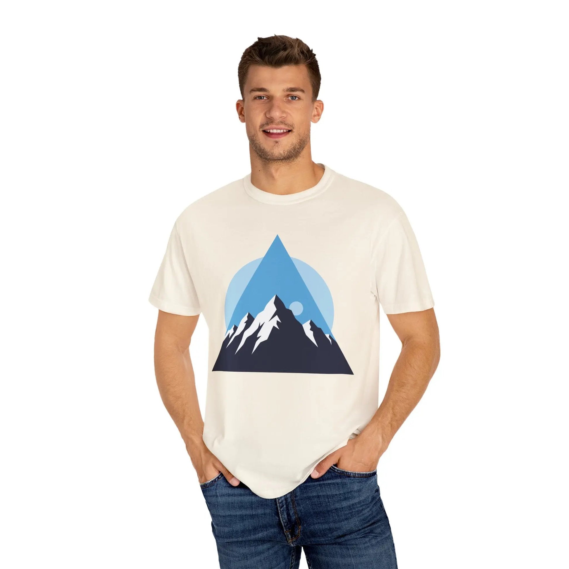 Mountain Adventure Unisex Garment-Dyed T-shirt | Nature Lover Shirt, Outdoor Gift, Hiking Tee, Graphic Tee, Travel Apparel Boho Wear