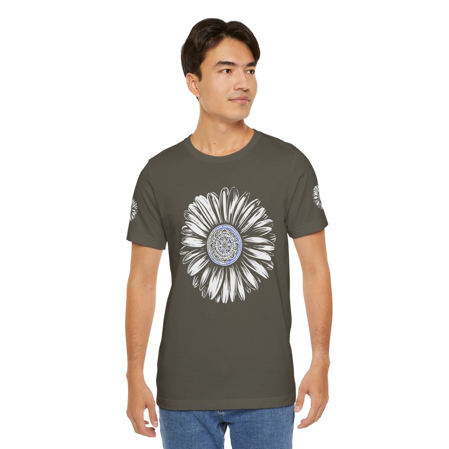 Boho Blue Mandala Tee Printify