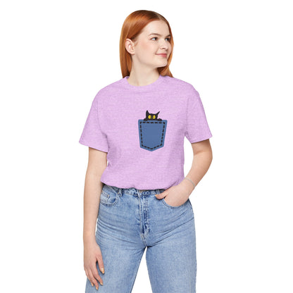 Cat Pocket Tee Boho Wear