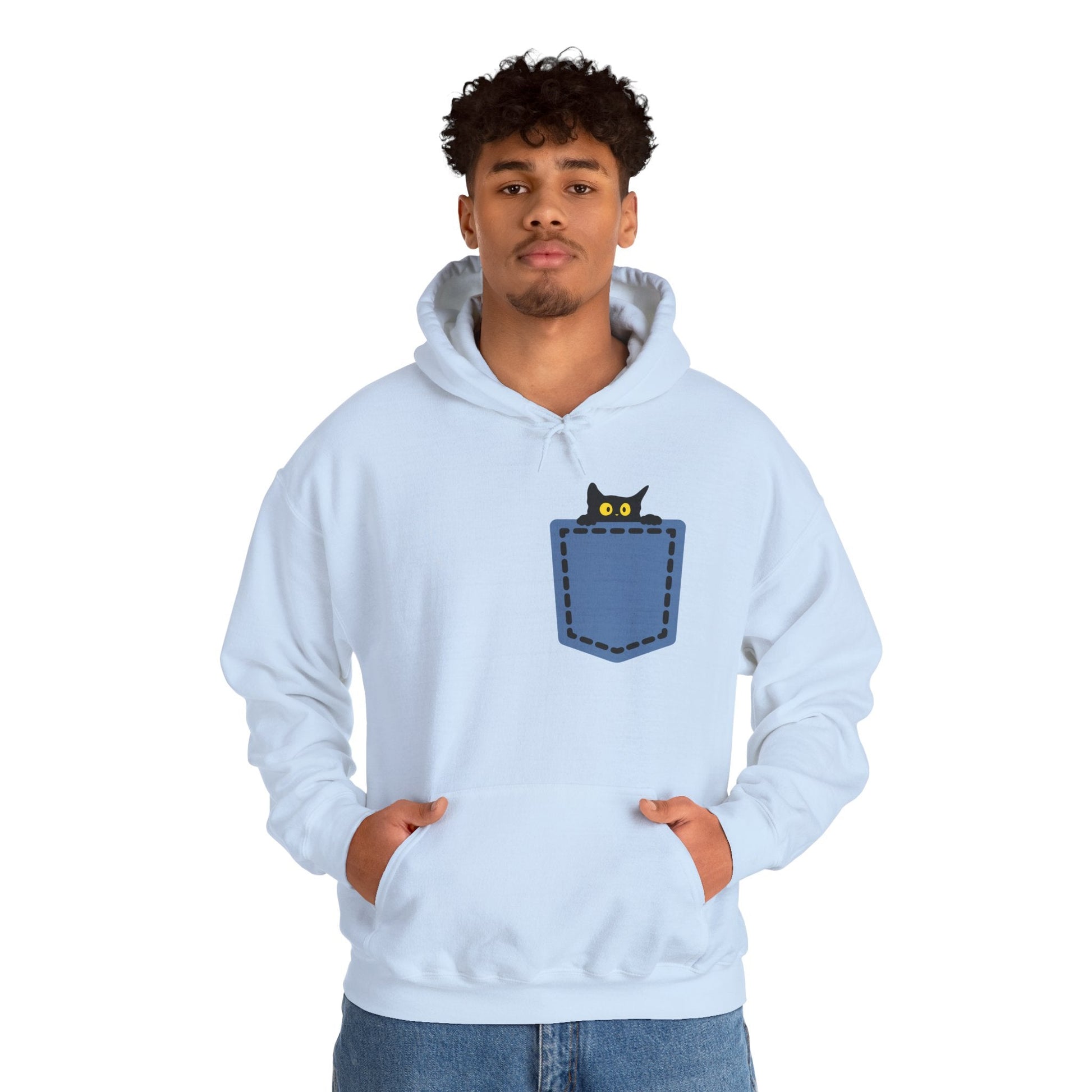 Cat Pocket Hoodie | Cute Cat Lover Gift, Unisex Printify