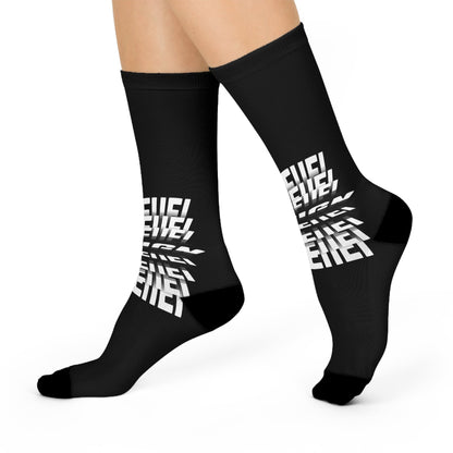 Inspirational Cushioned Crew Socks | Believe in Yourself Boho Wear