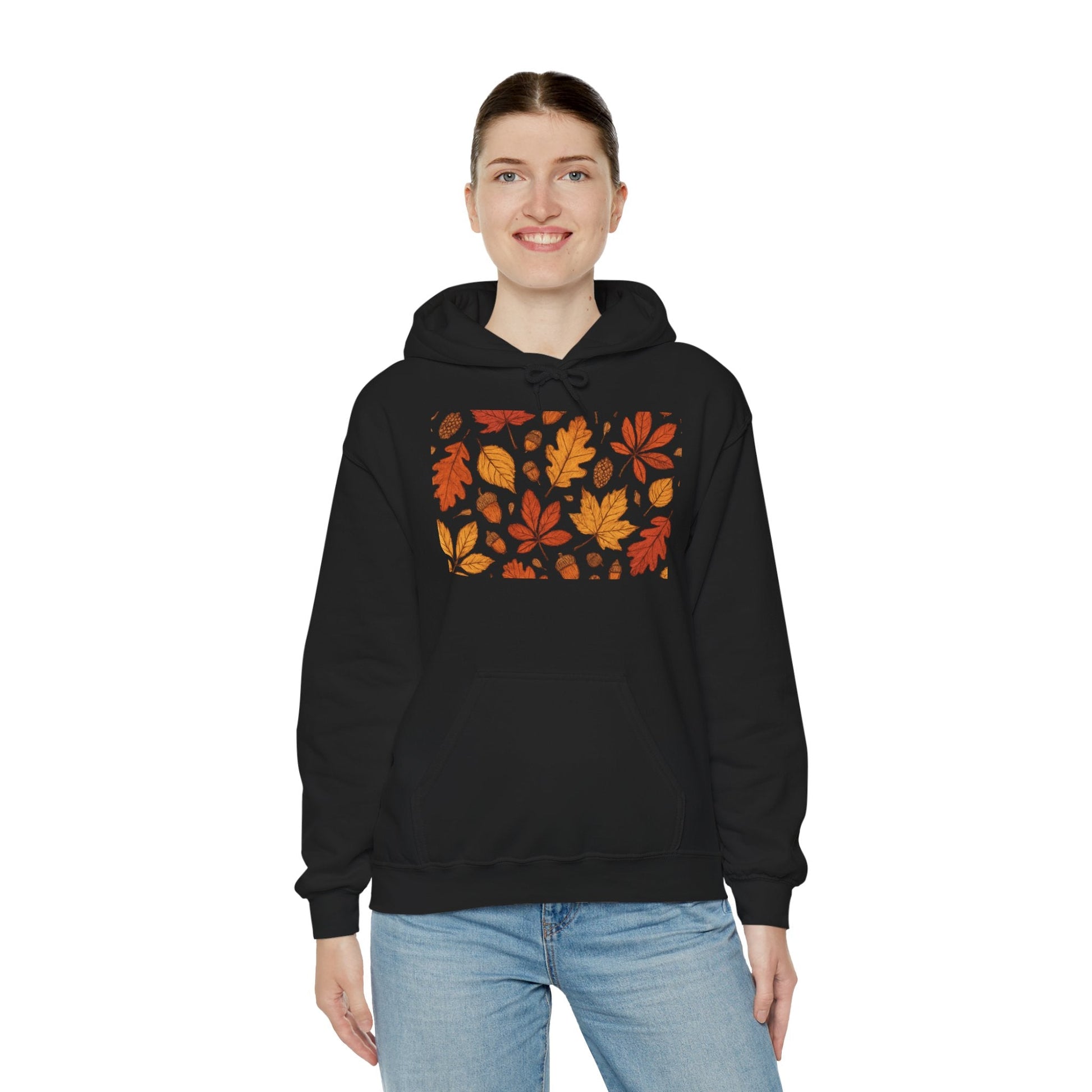 Vintage Autumn Unisex Hoodie Sweatshirt - Pattern Design Boho Wear