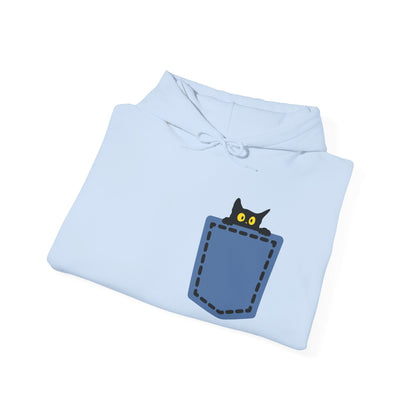 Cat Pocket Hoodie | Cute Cat Lover Gift, Unisex Printify