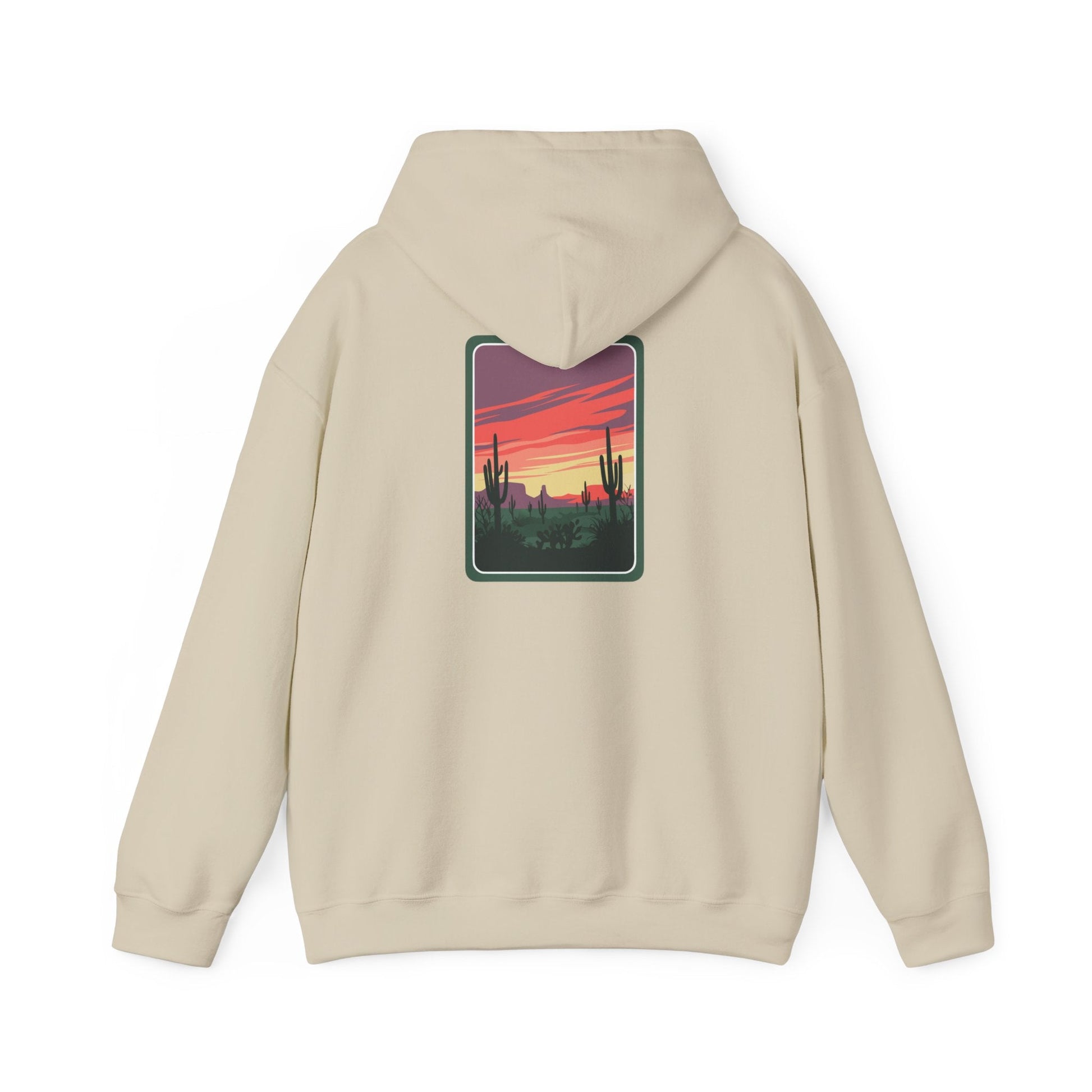 Desert Sunset Hoodie - Cozy Unisex Sweatshirt for Outdoor Lovers, Perfect for Gifts, Travel, Camping, and Relaxation Printify