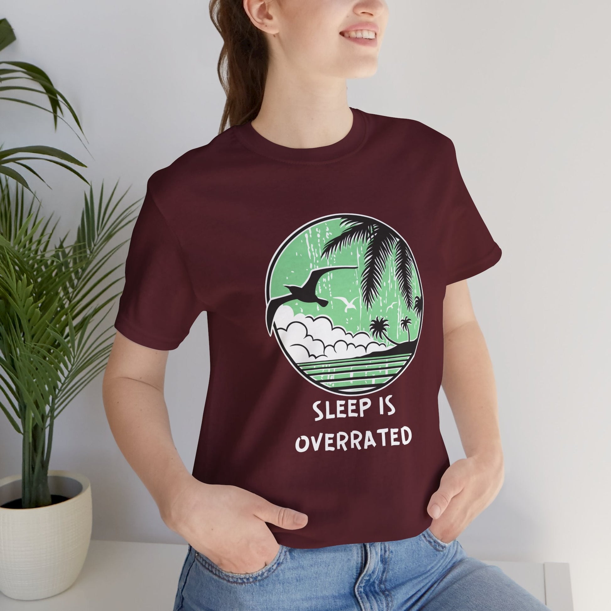 Sleepy Days Unisex Tee: Beach Lovers Boho Wear