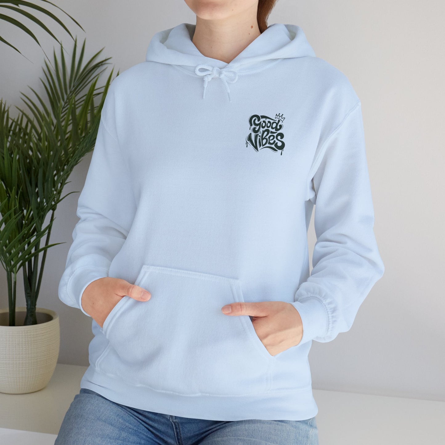 Good Vibes Unisex Heavy Blend Hoodie Printify
