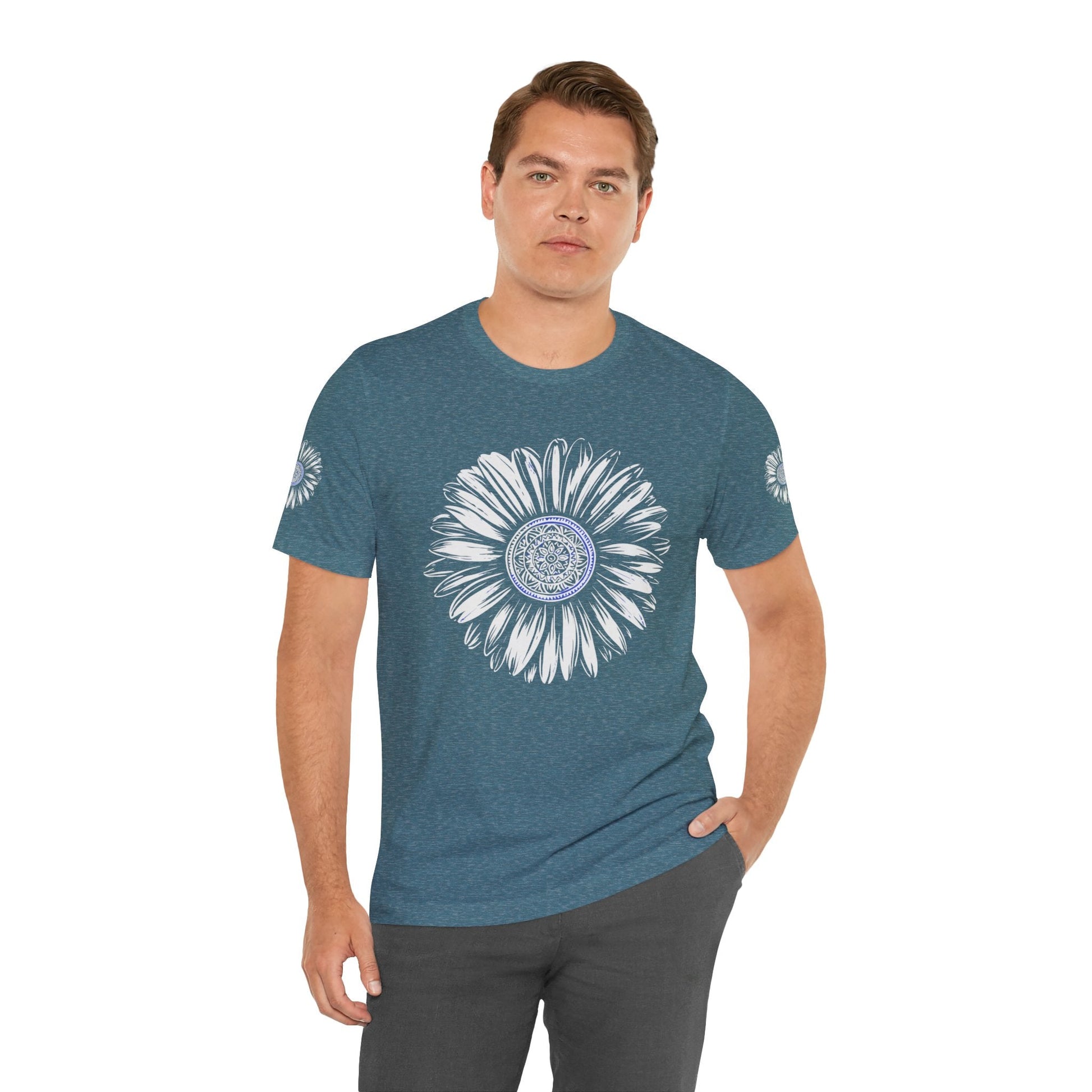 Boho Blue Mandala Tee Boho Wear