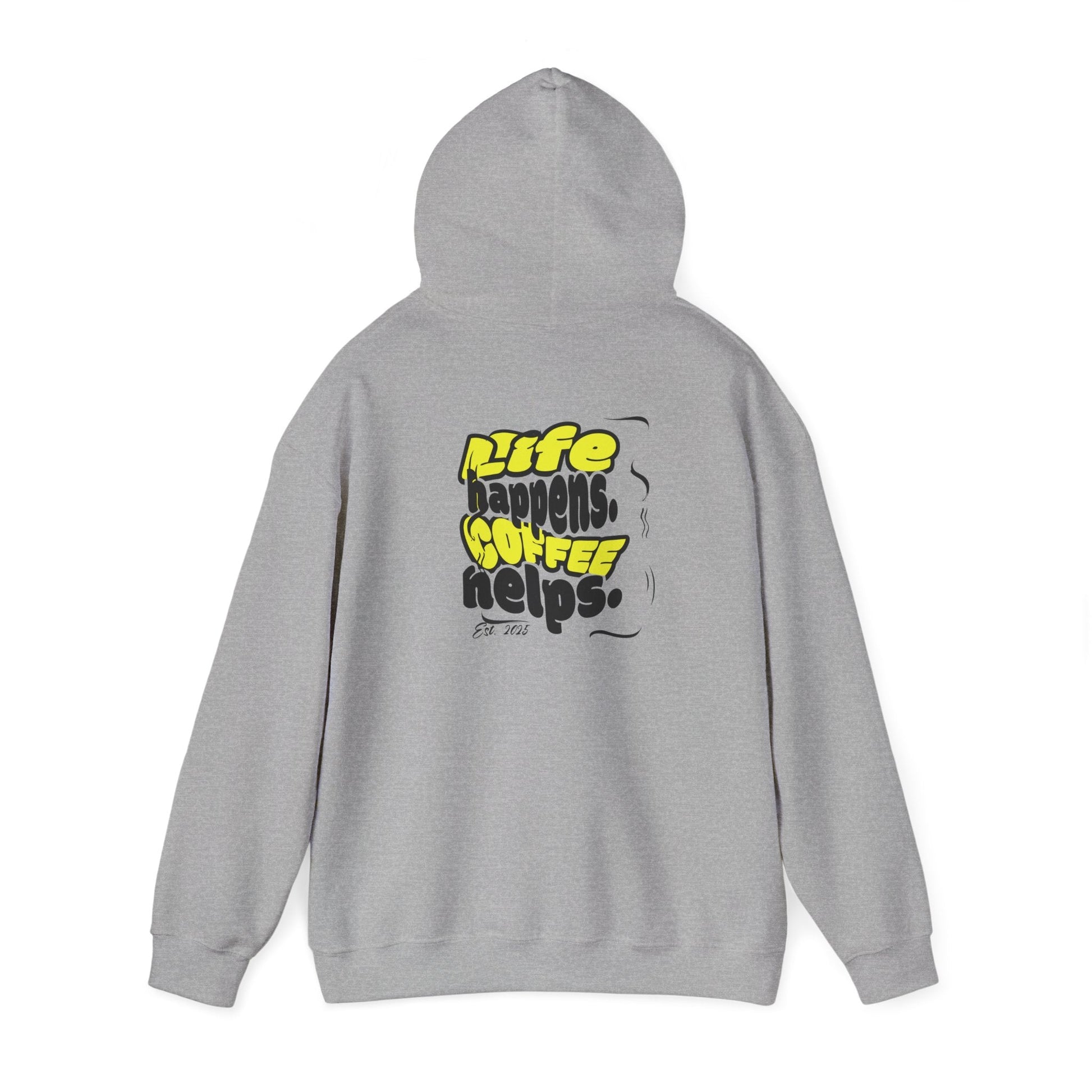 Coffee Helps Hoodie Printify