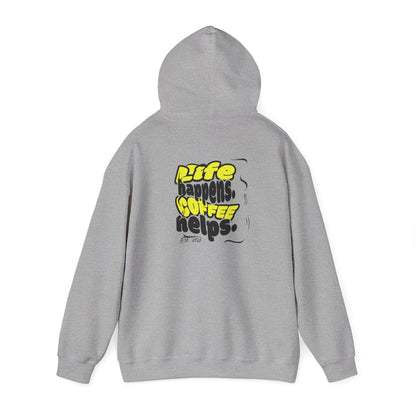 Coffee Helps Hoodie Printify