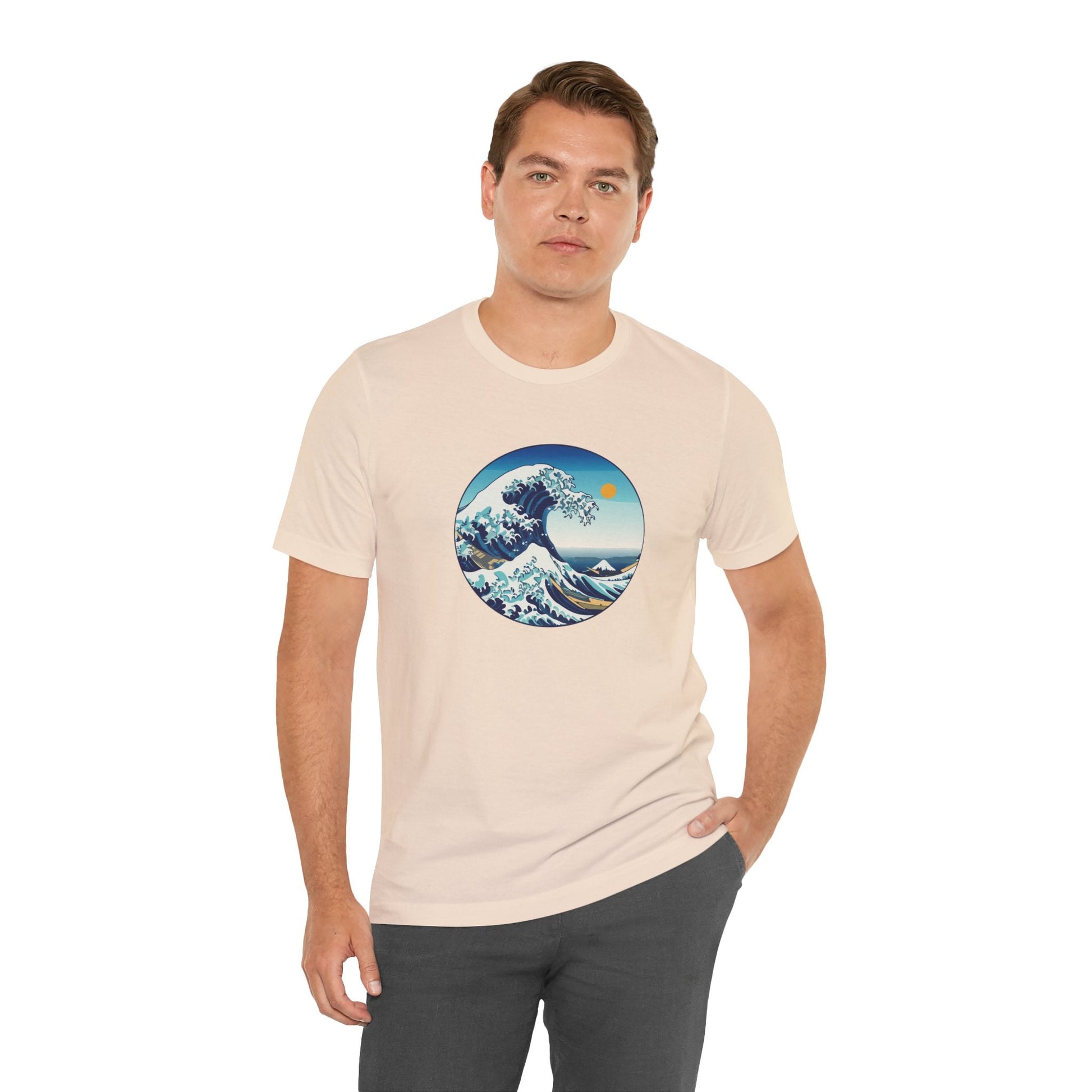 Ocean Wave Graphic Tee - Perfect for Beach Lovers, Summer Vibes, Casual Outfits, Gift for Surfers, Eco-Friendly Fashion Printify