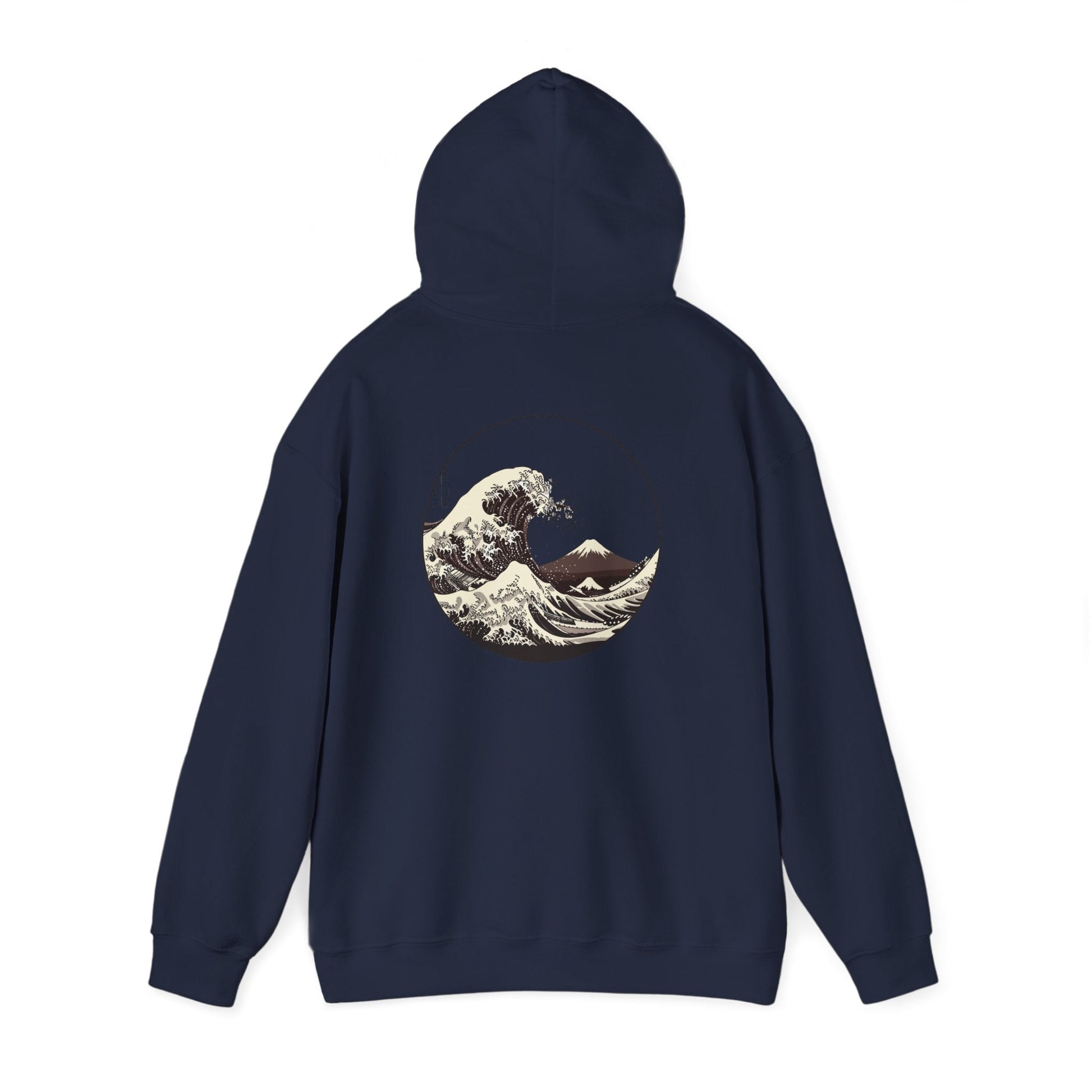 Ocean Wave Graphic Hoodie, Unisex Sweatshirt Gift, Beach Lover Apparel, Cozy Layering, Nature-Inspired Gift Printify