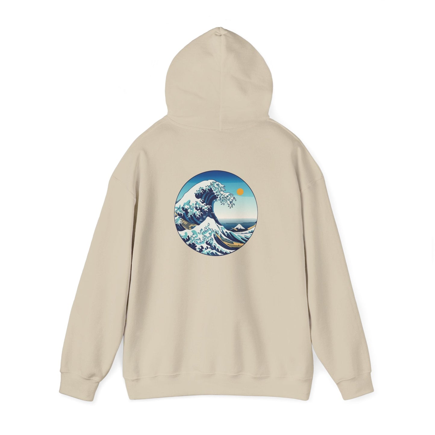Ocean Wave Graphic Hoodie, Cozy Unisex Sweatshirt, Nature Lover Gift, Beach Vibes Apparel, Art-Inspired Clothing Printify