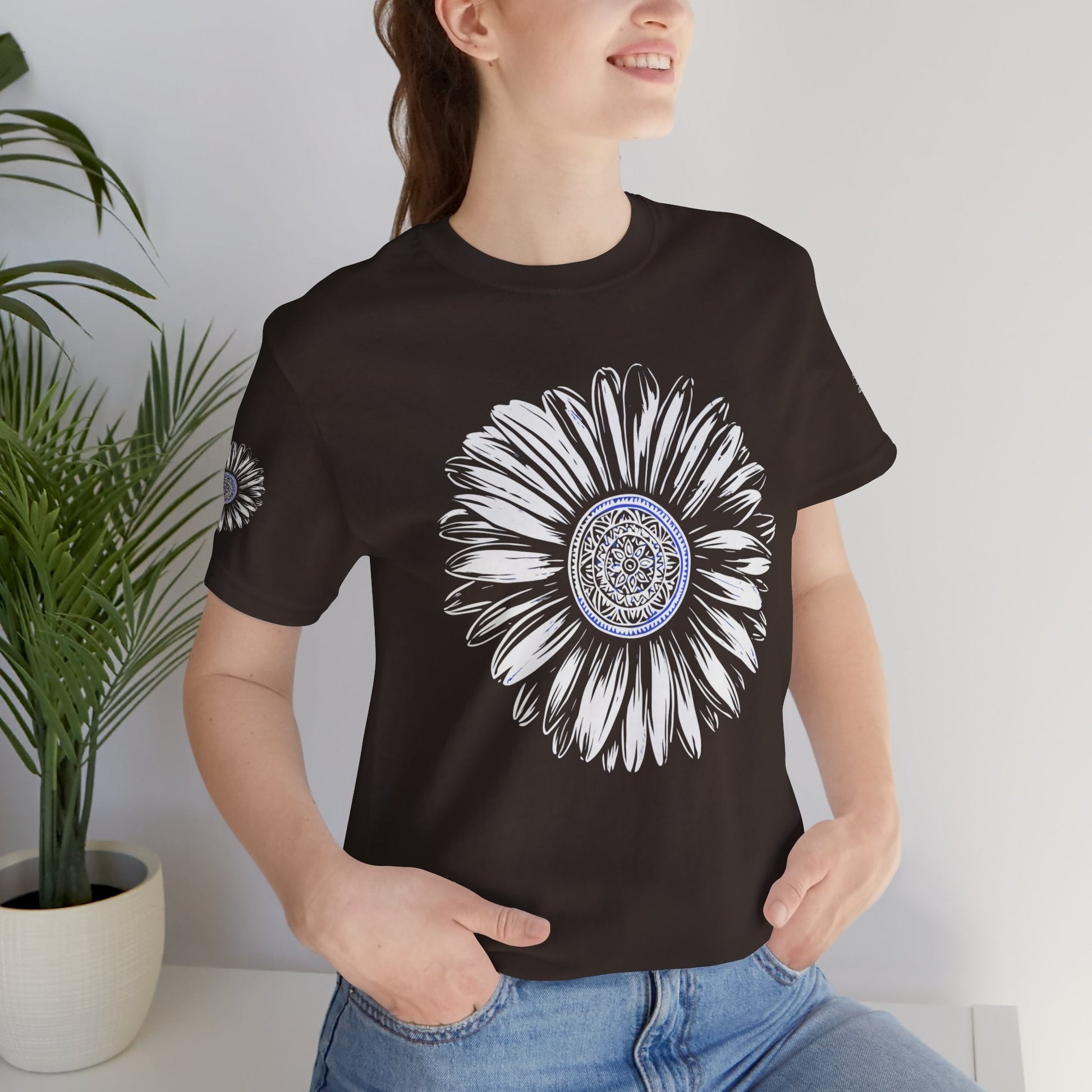 Boho Blue Mandala Tee Printify