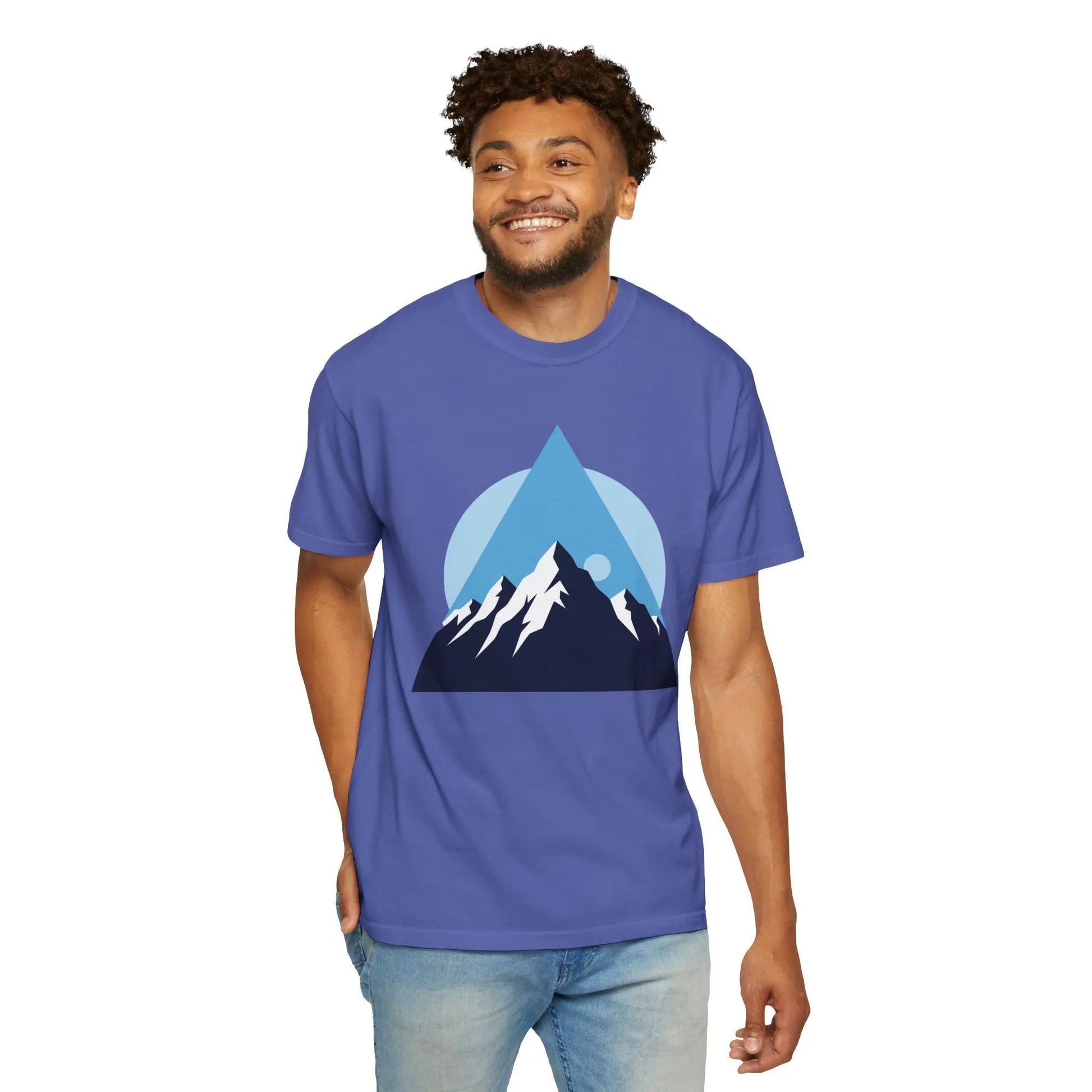 Mountain Adventure Unisex Garment-Dyed T-shirt | Nature Lover Shirt, Outdoor Gift, Hiking Tee, Graphic Tee, Travel Apparel Boho Wear