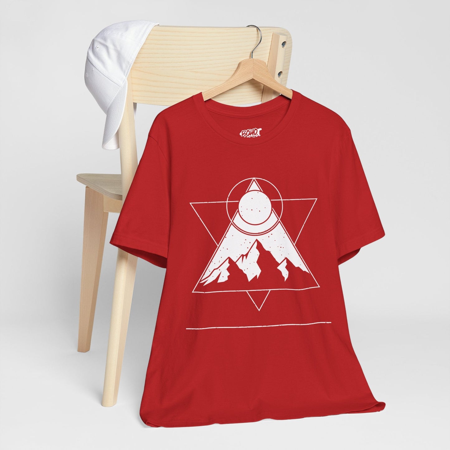 Mountain Sun Graphic Tee, Nature Lover Shirt, Outdoorsy Gift, Bohemian Style T-Shirt, Adventure, Unisex Jet Black Tee Printify