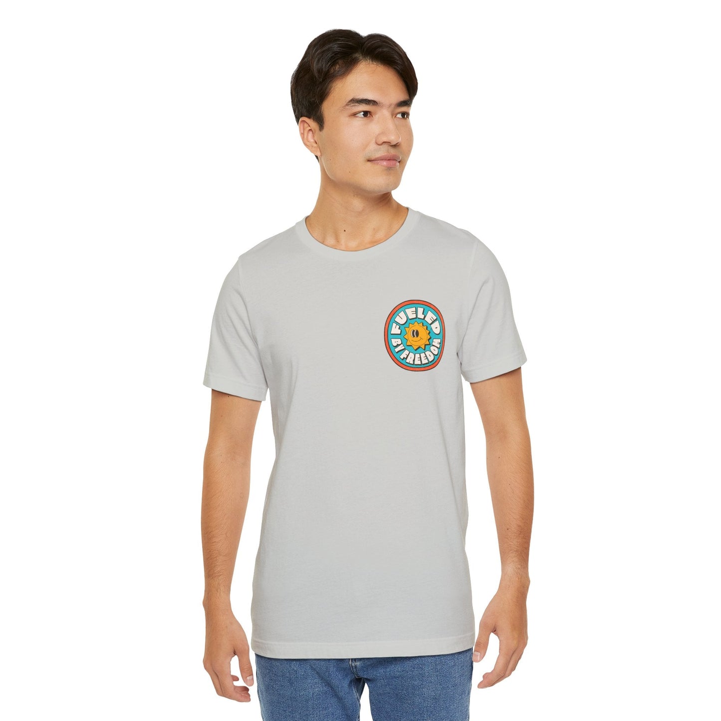 T-Shirt Fueled by Freedom Graphic Tee Printify