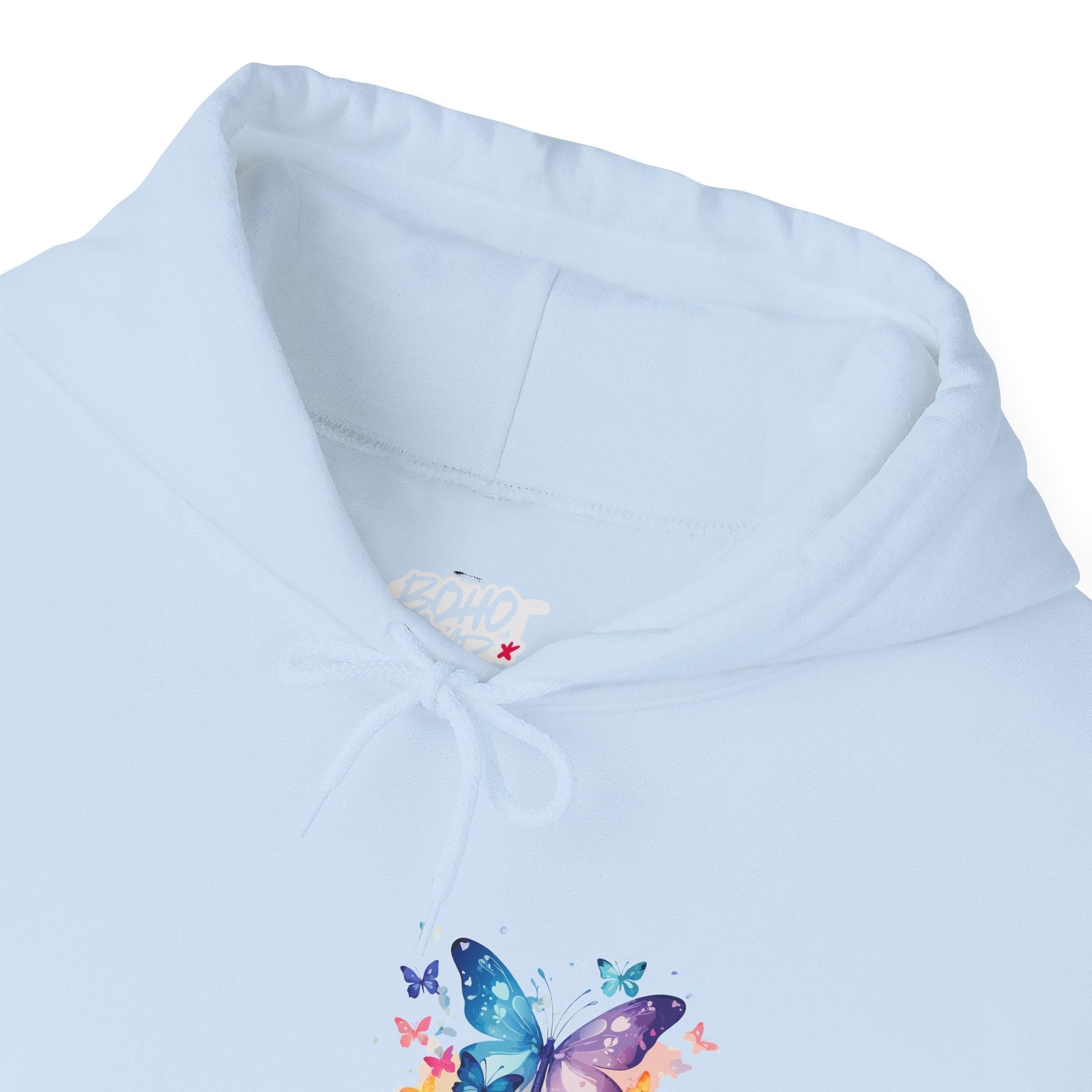 Colorful Butterfly Hoodie - Artistic Unisex Sweatshirt for Spring Adventures Printify