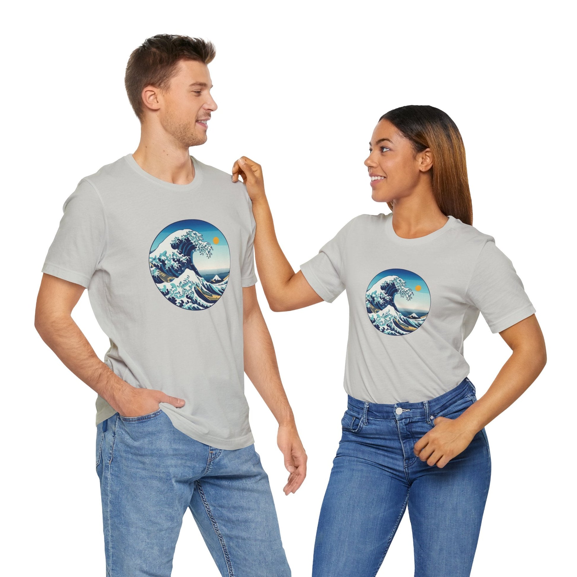 Ocean Wave Graphic Tee - Perfect for Beach Lovers, Summer Vibes, Casual Outfits, Gift for Surfers, Eco-Friendly Fashion Printify