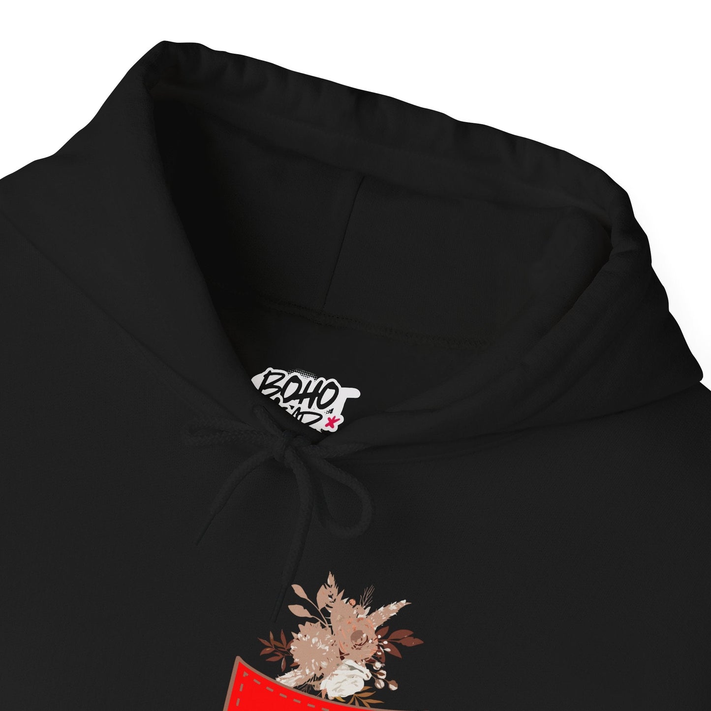 Funny Botanic Autumn Unisex Hoodie Sweatshirt with Pocket Flowers Printify