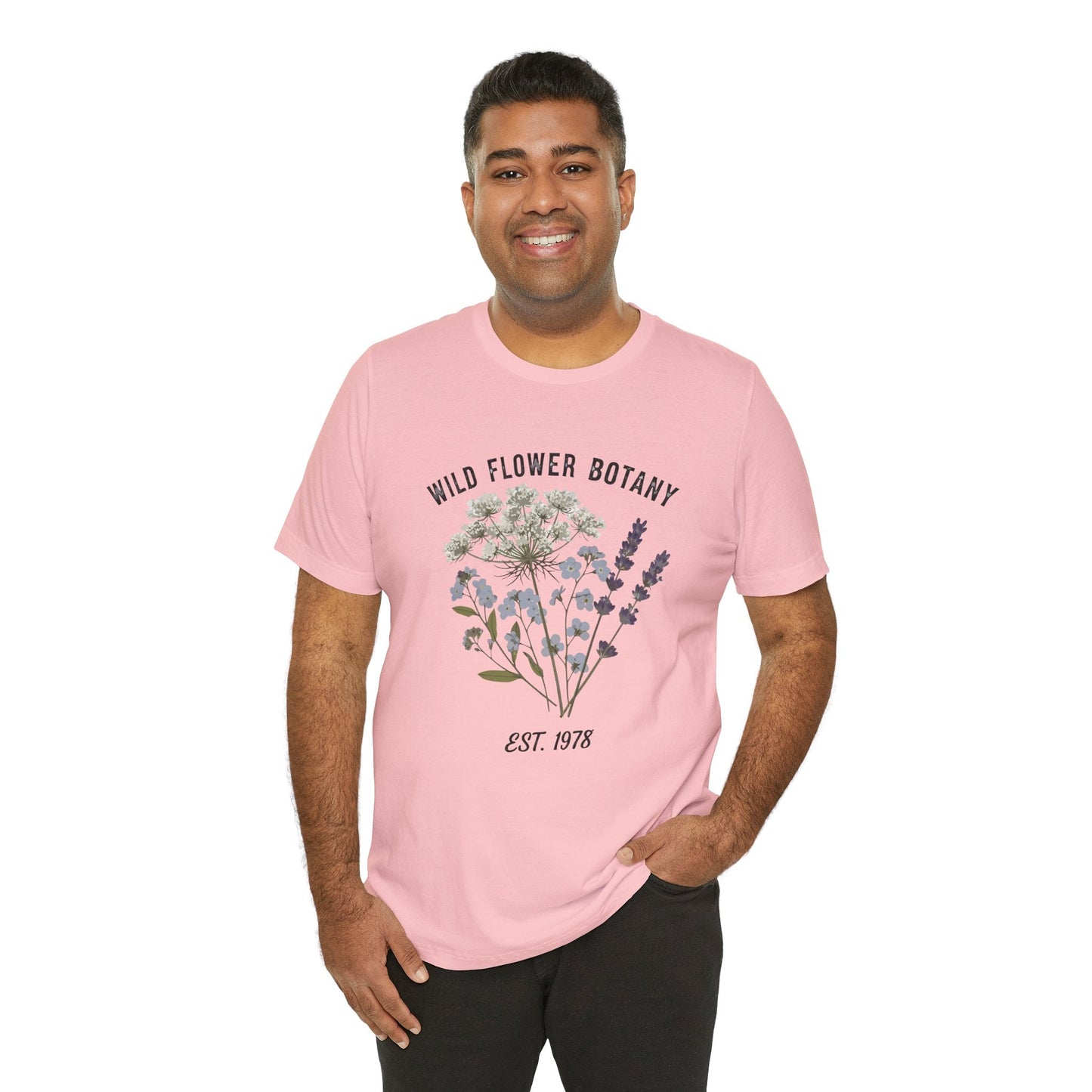 Wild Flower Botany Unisex Tee - Nature-Inspired Floral Shirt Boho Wear