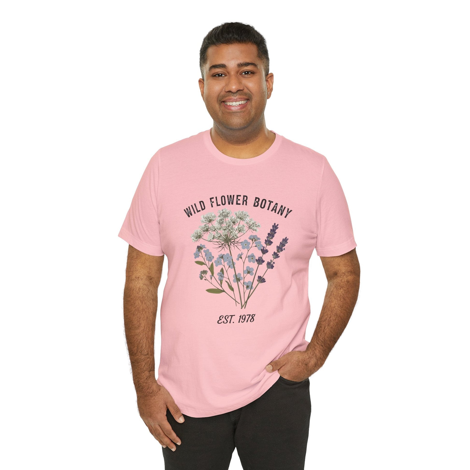 Wild Flower Botany Unisex Tee - Nature-Inspired Floral Shirt Boho Wear