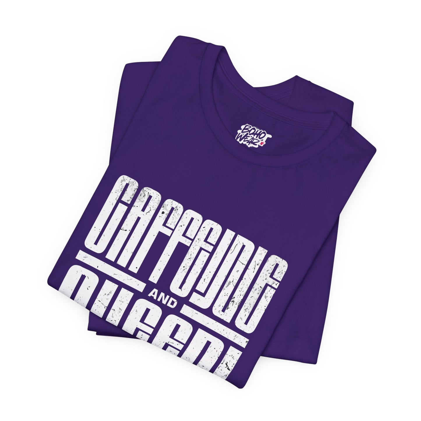 T-Shirt for Coffee Lovers - Caffeine Queen Design Boho Wear