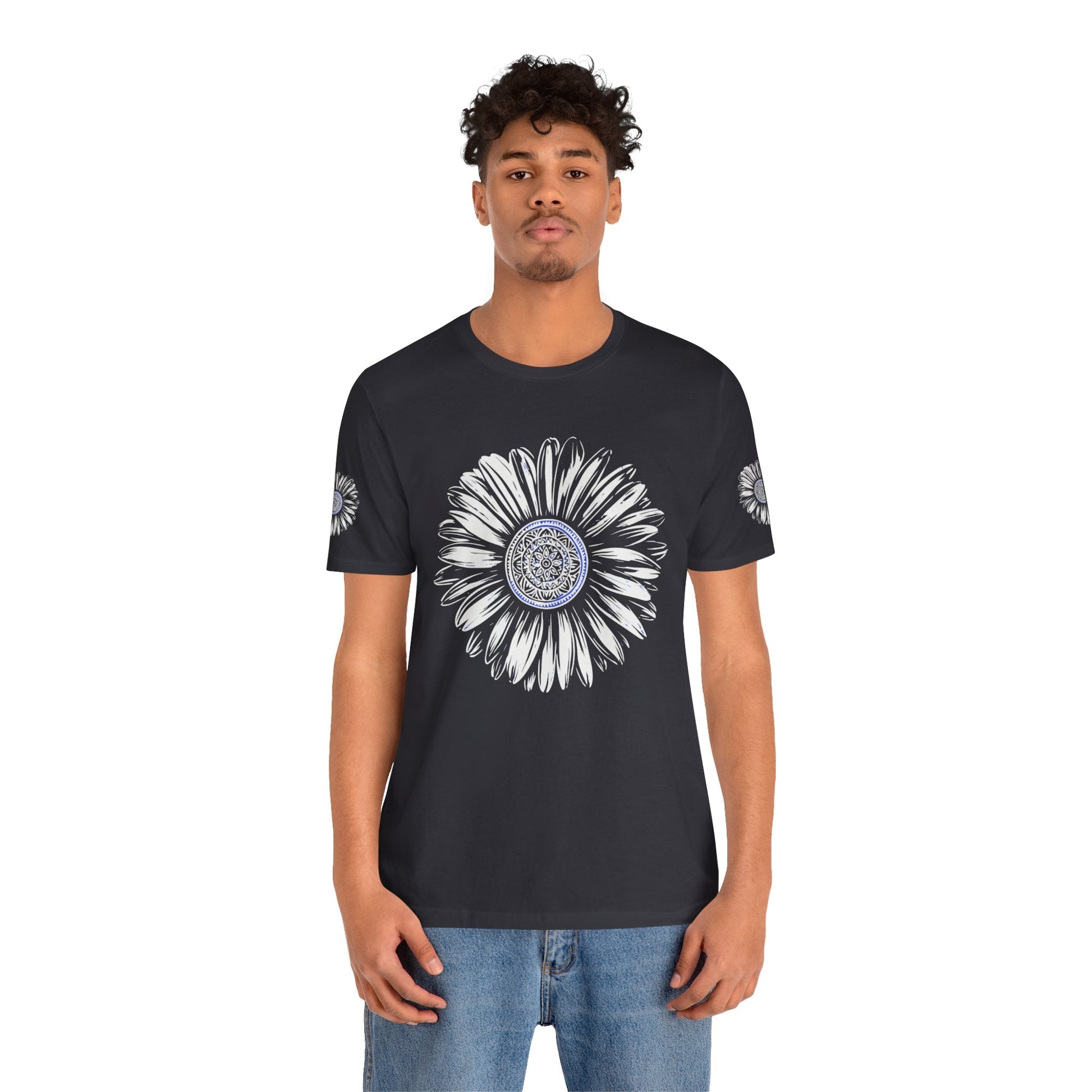Boho Blue Mandala Tee Boho Wear