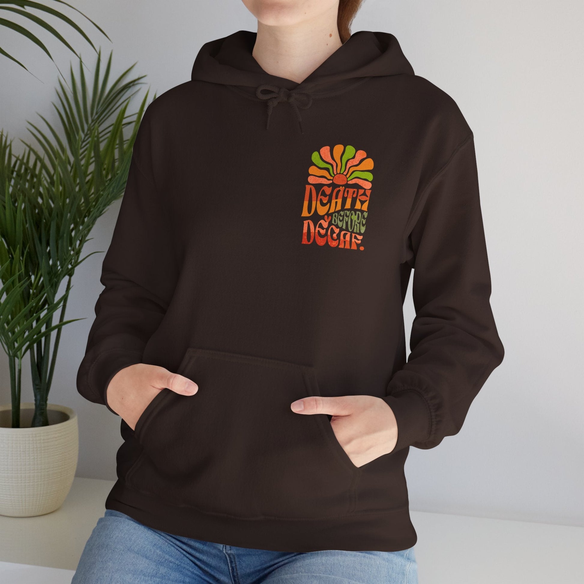 Colorful Retro Hoodie - Perfect for Cozy Days and Celebrations Printify