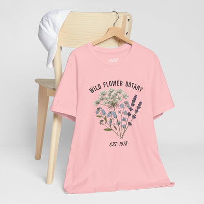 Wild Flower Botany Unisex Tee - Nature-Inspired Floral Shirt Boho Wear