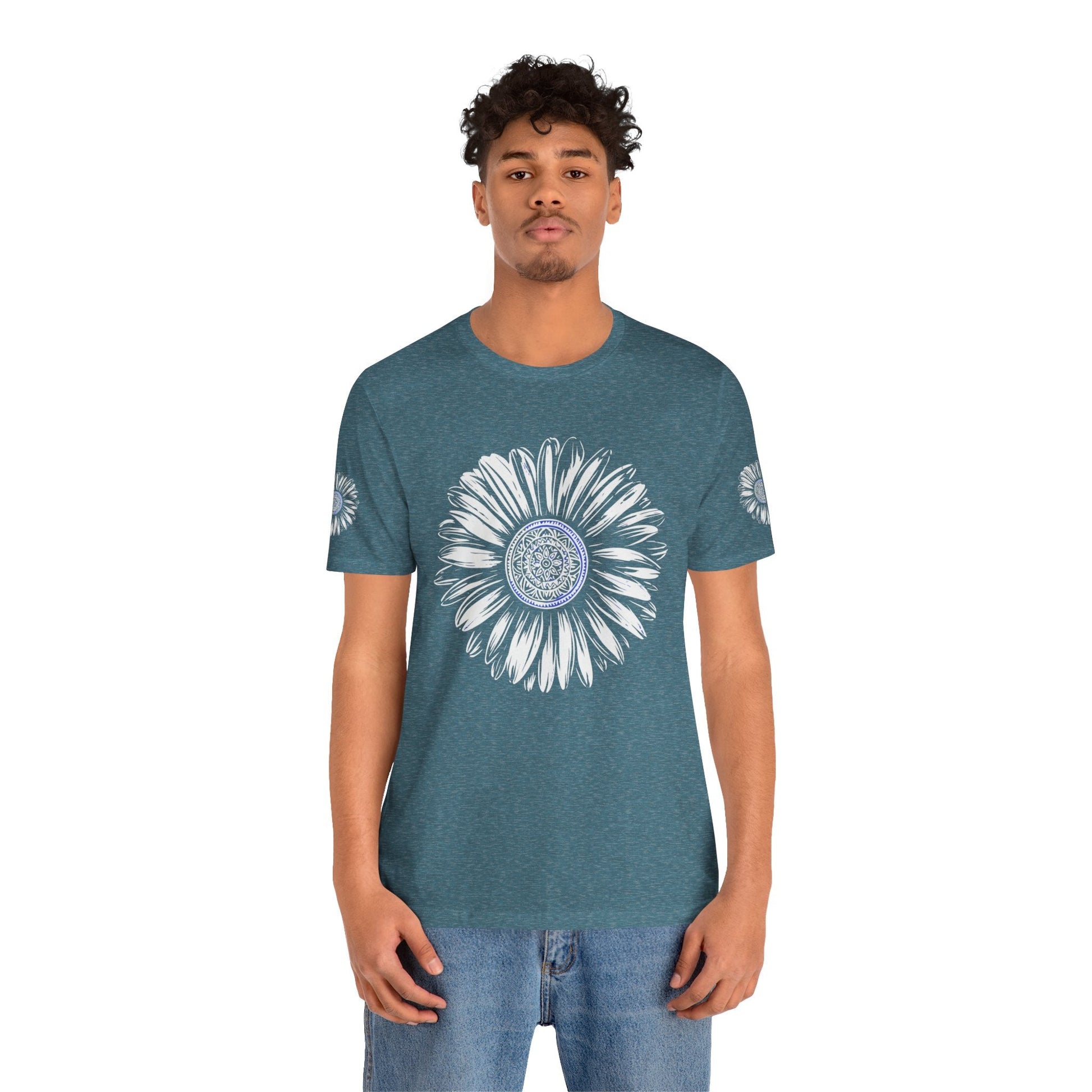 Boho Blue Mandala Tee Boho Wear