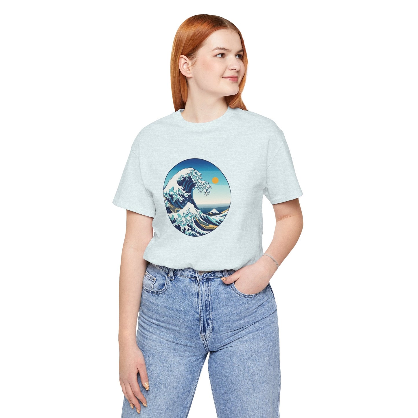 Ocean Wave Graphic Tee - Perfect for Beach Lovers, Summer Vibes, Casual Outfits, Gift for Surfers, Eco-Friendly Fashion Printify