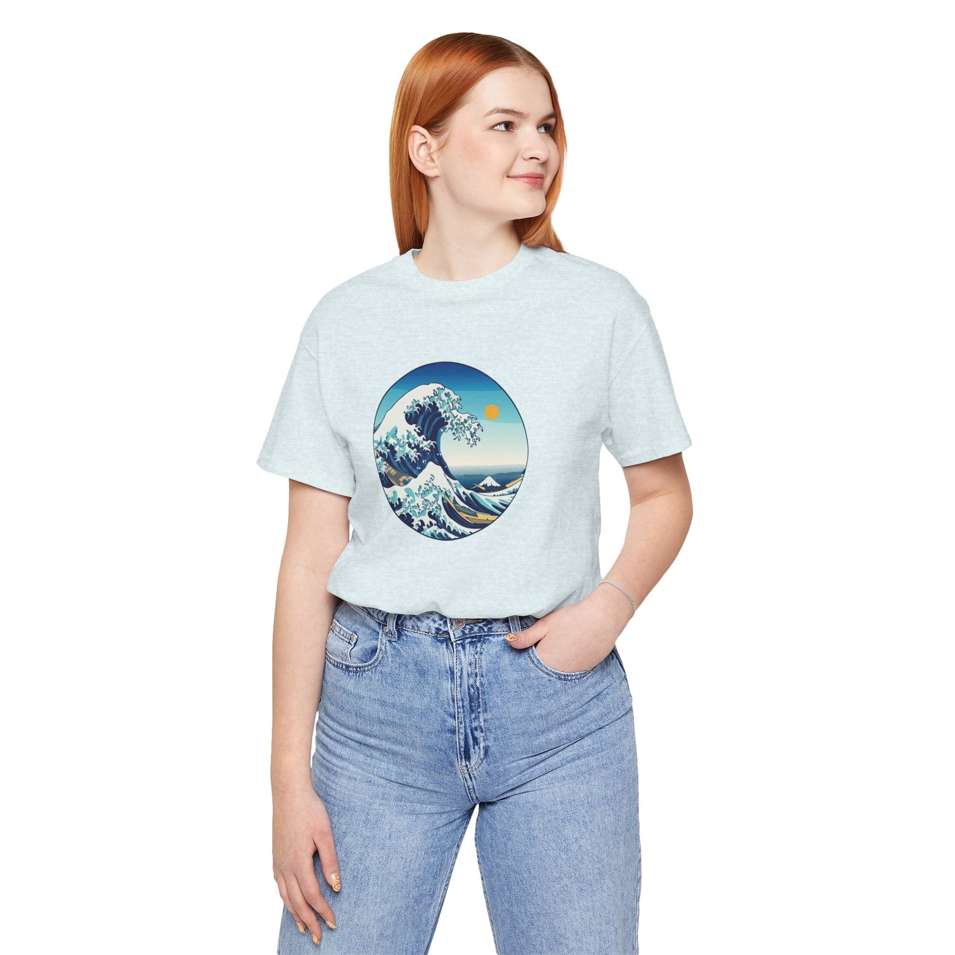 Ocean Wave Graphic Tee - Perfect for Beach Lovers, Summer Vibes, Casual Outfits, Gift for Surfers, Eco-Friendly Fashion Printify