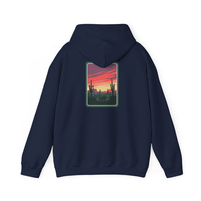Desert Sunset Hoodie - Cozy Unisex Sweatshirt for Outdoor Lovers, Perfect for Gifts, Travel, Camping, and Relaxation Printify