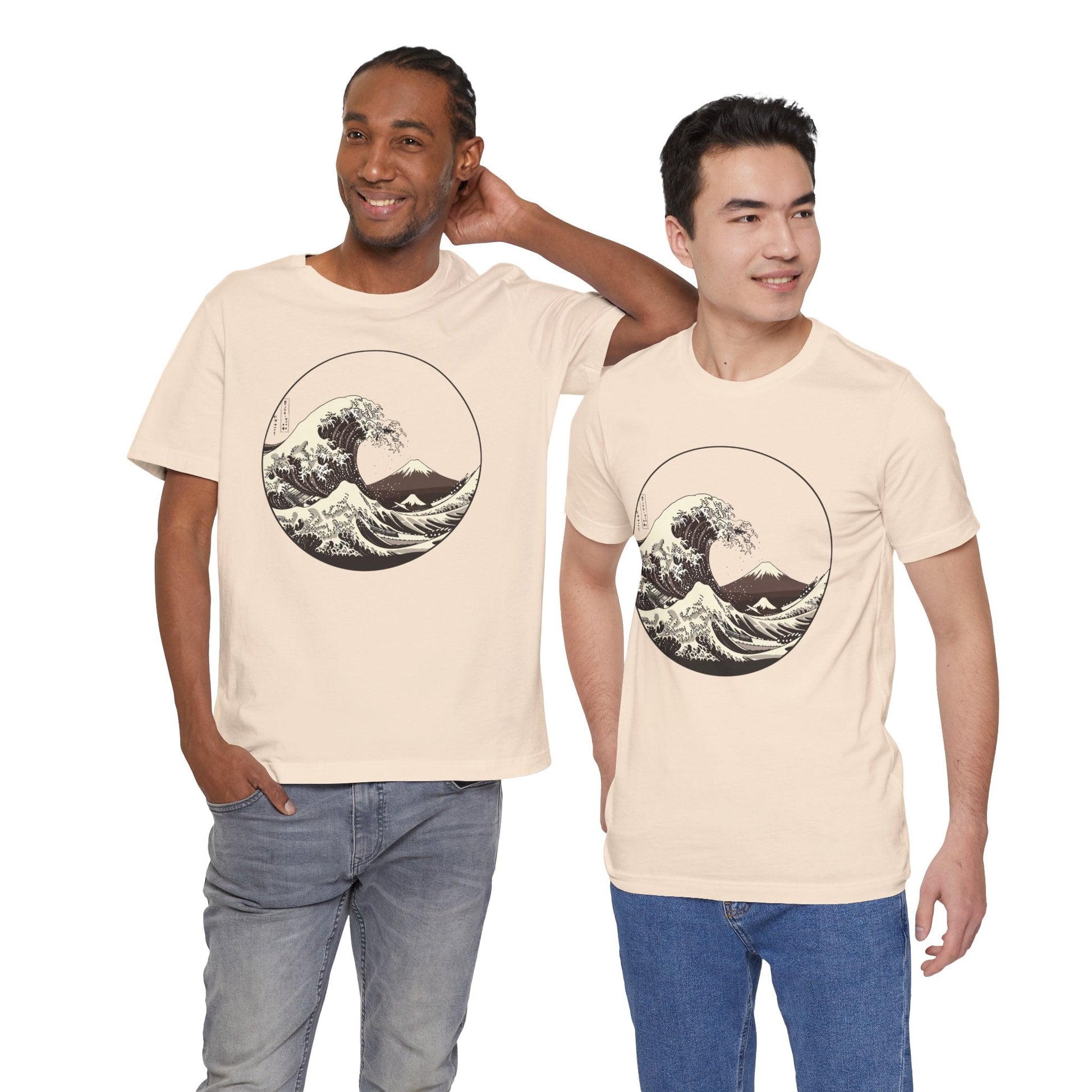 Ocean Wave Graphic Tee | Cool Casual Wear, Beach Lover Gift, Art Inspired Shirt, Summer Attire, Gift for Him/Her Printify