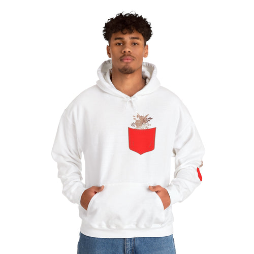 Funny Botanic Autumn Unisex Hoodie Sweatshirt with Pocket Flowers Printify