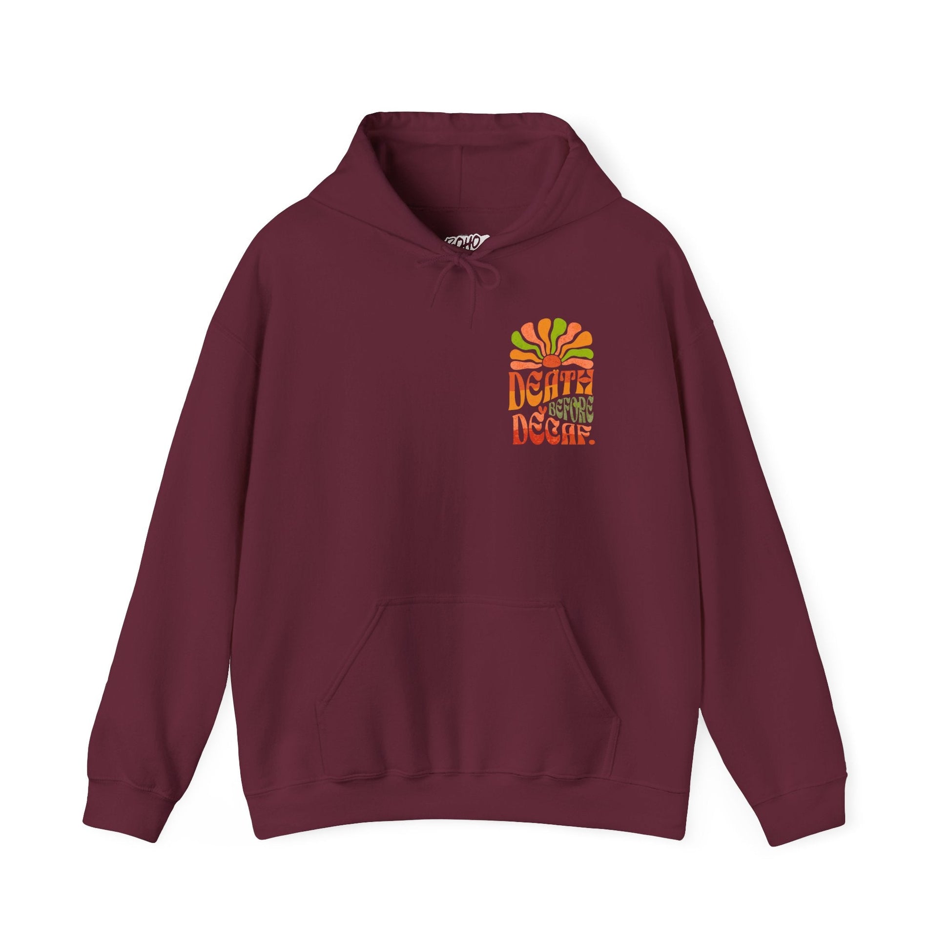 Colorful Retro Hoodie - Perfect for Cozy Days and Celebrations Printify