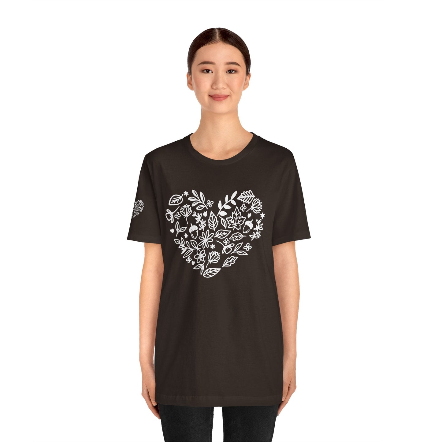 Floral Heart Tee Printify