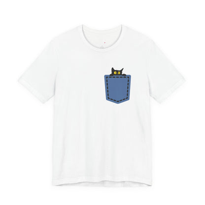 Cat Pocket Tee Printify