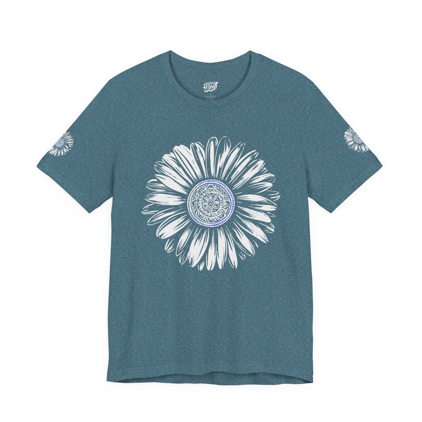 Boho Blue Mandala Tee Boho Wear