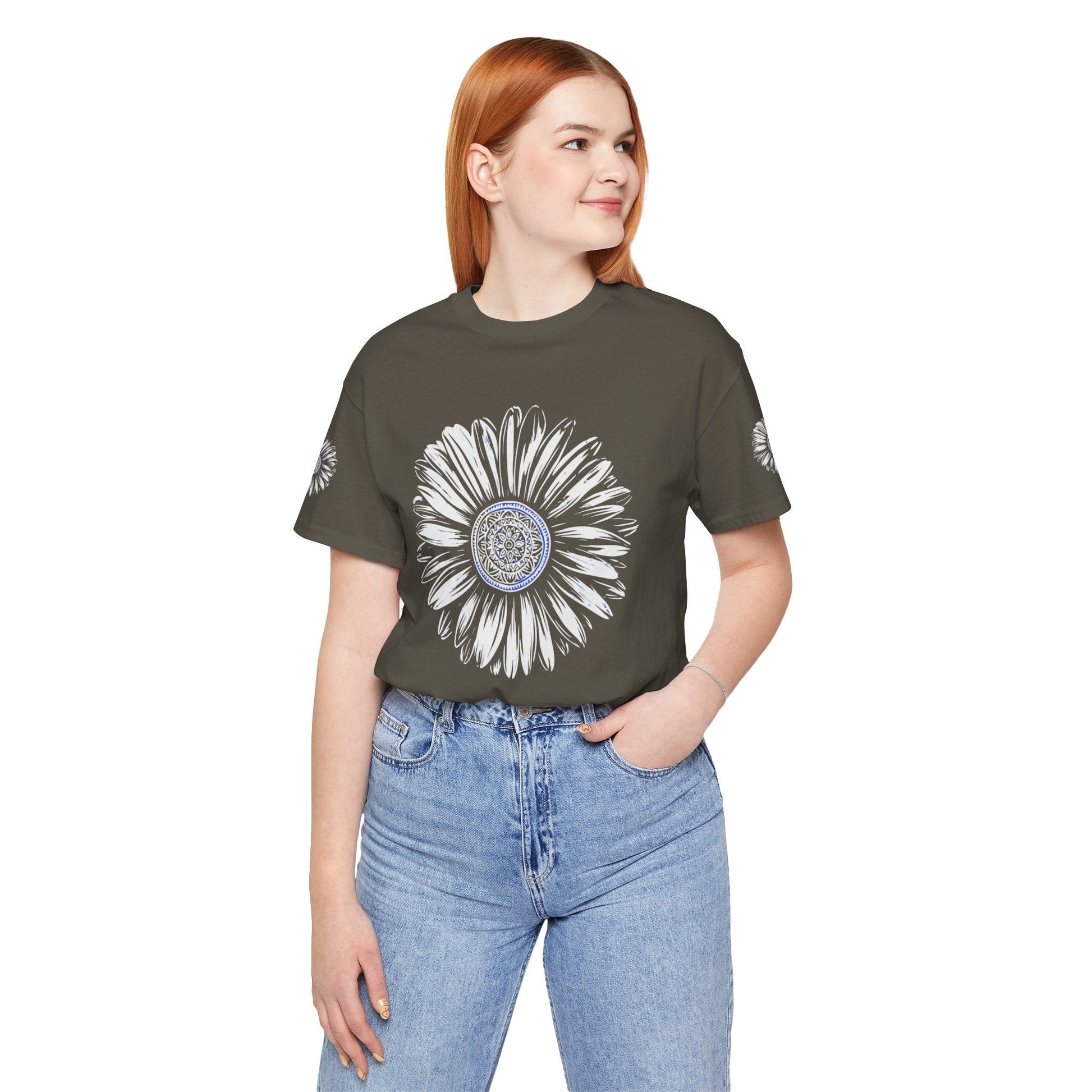 Boho Blue Mandala Tee Printify